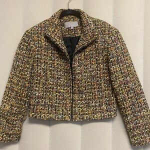 Vintage Emil Rutenberg Women’s Blazer Jacket Small Tweed Wool Blend Retro Glam